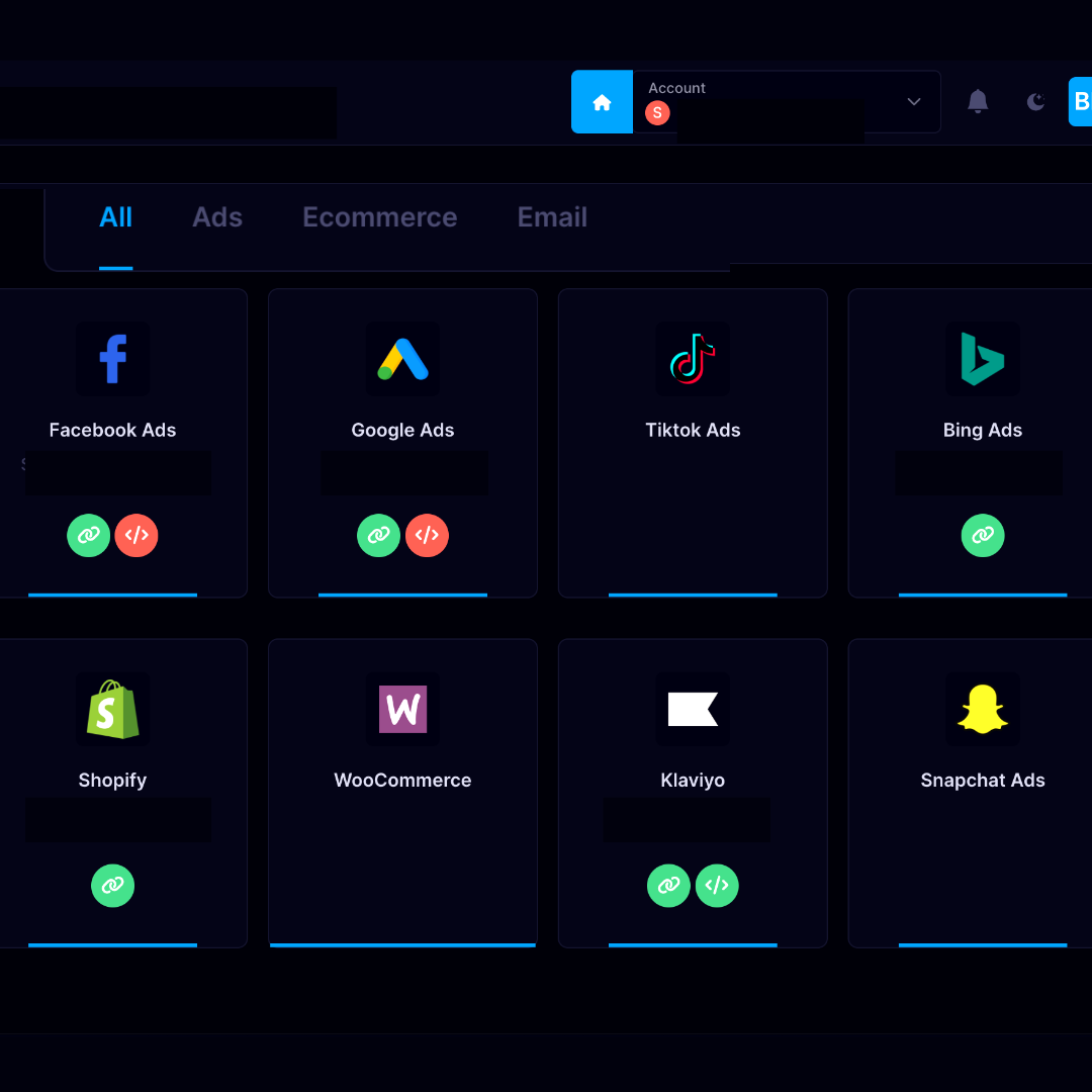 Ads dashboard