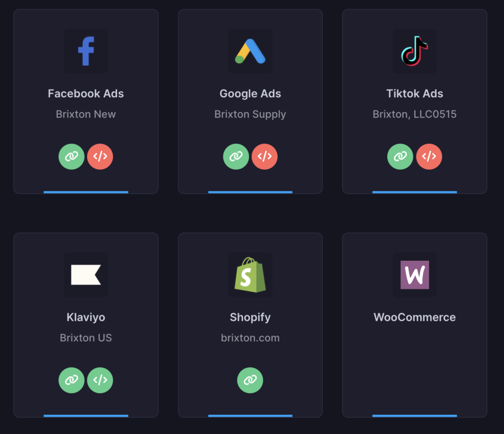 Ads dashboard