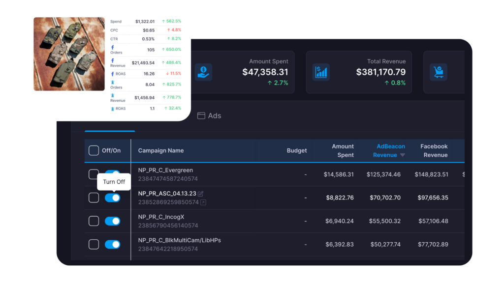 Adbeacon campaigns
