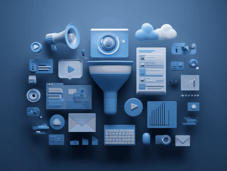 Digital marketing background