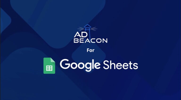 AdBeacon connects with google sheets