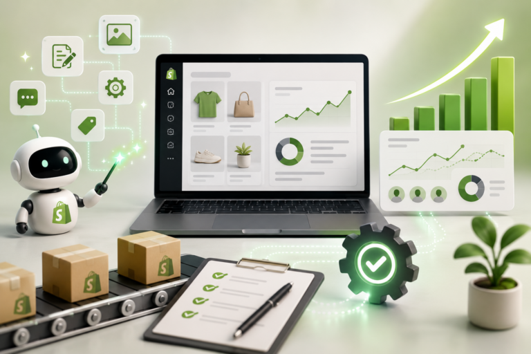 AI-powered e-commerce dashboard and workflow blog